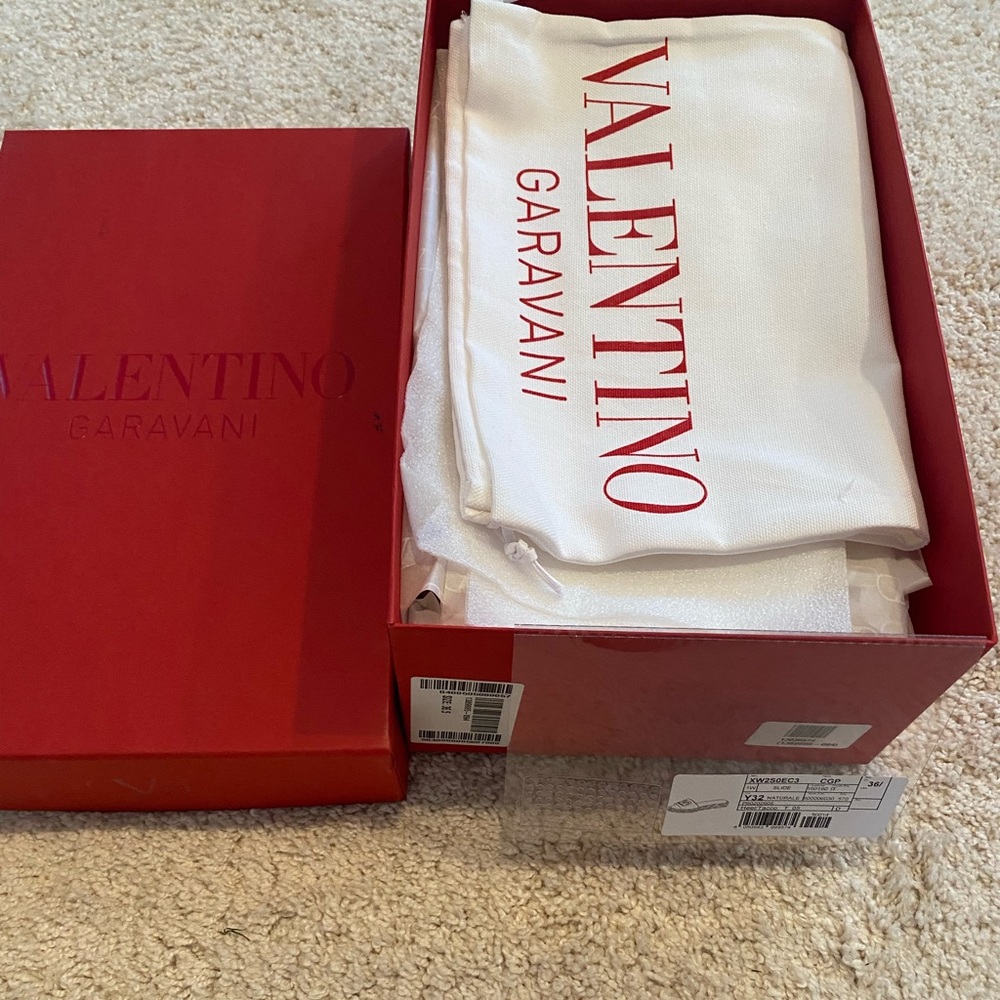 Valentino V Logo embroidered espadrille‎ slides - Picture 6 of 6